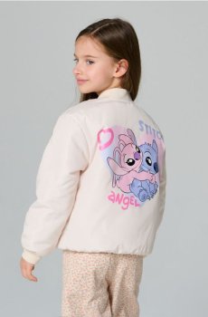 Бомбер Lilo & Stitch - кремовий