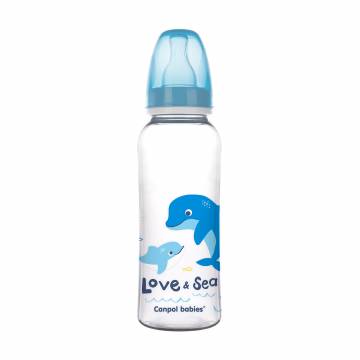 Бутылочка для кормления Canpol Babies Love & See с рисунком, от 1 года, голубая, 250 мл (59/400) Бутылочка для кормления Canpol Babies Love & See с рисунком, от 1 года, голубая, 250 мл (59/400)