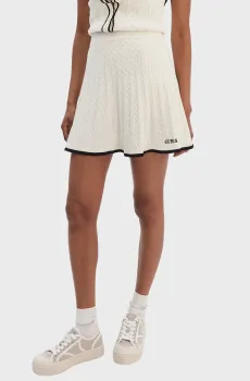 Женская белая юбка Белый L Guess V6RD07.Z4652;G1O6