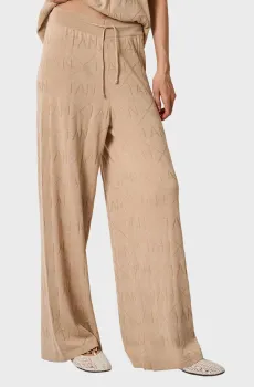 Женские бежевые брюки Бежевый S ANDRE TAN 41011