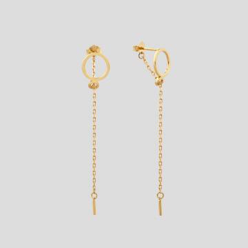 Серебряные серьги с позолотой Minimal 20472-50п Серебряные серьги с позолотой Minimal 20472-50п