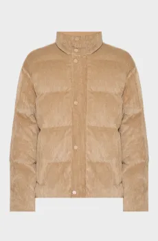 Мужская бежевая вельветовая куртка Бежевый 48 Karl Lagerfeld 554552.505009;430