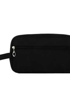 Мужская дорожная косметичка Cosmo Shop с ручкой, териленовая, 25*14*9.5 см, черная, 1 шт (LX-019B)