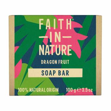 Твердое мыло Faith In Nature Dragon Fruit Soap Bar с фруктом дракона, 100 г