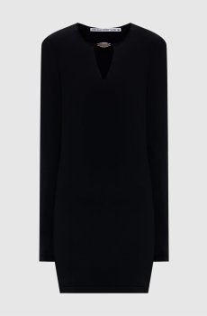 Черное платье мини