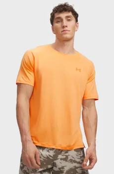 Мужская оранжевая футболка M Explor Trail Run Grph SS Оранжевый S Under Armour 6009166-870