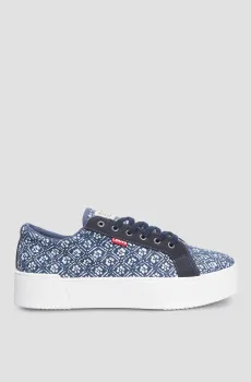 Женские синие кеды с узором Синий 40 Levi’s® 234188;593.17