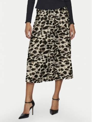 Vila Спідниця в складку Nitban Print 14068477 Бежевий Regular Fit Vila Спідниця в складку Nitban Print 14068477 Бежевий Regular Fit
