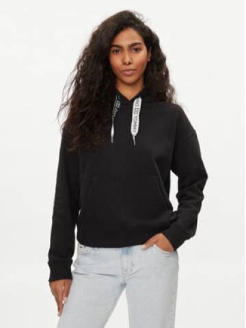 Tommy Jeans Світшот Logo Drawcord DW0DW17794 Чорний Boxy Fit Tommy Jeans Світшот Logo Drawcord DW0DW17794 Чорний Boxy Fit