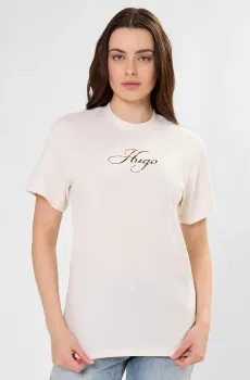 Женская белая футболка Белый S HUGO 50560566;102