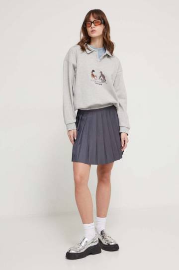 Кофта Kaotiko женская цвет серый с аппликацией