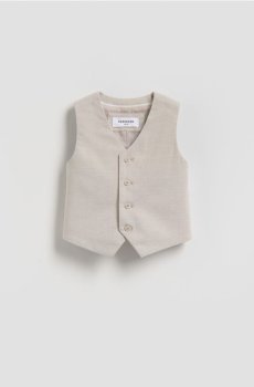 Reserved - Елегантний жилет - бежевий - 341HR-80X