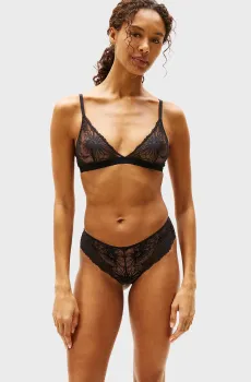 Женский черный бюстгальтер TRIANGLE Черный L Tommy Hilfiger UW0UW05705