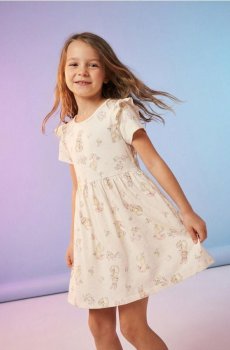 Міні-сукня з бавовни - рожевий