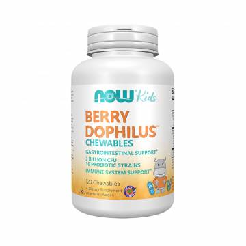 Пробиотики для детей NOW foods Kids Berry Dophilus, 120 жевательных таблеток Пробиотики для детей NOW foods Kids Berry Dophilus, 120 жевательных таблеток