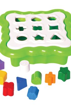 Развивающая игрушка-сортер Tigres Умные фигурки, 10 элементов, зеленый, от 1 года (39521)