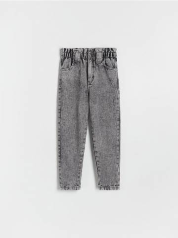 Reserved - Джинси paperbag high waist - сірий - 513AW-90J Reserved - Джинси paperbag high waist - сірий - 513AW-90J