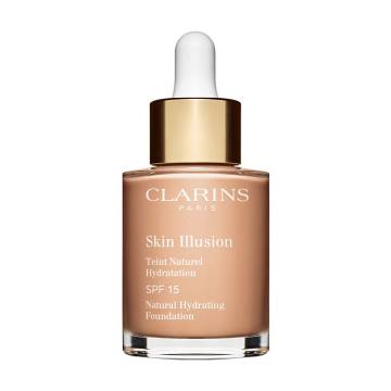 Тональный крем для лица Clarins Skin Illusion Natural Hydrating Foundation SPF 15, 107 Beige, 30 мл Тональный крем для лица Clarins Skin Illusion Natural Hydrating Foundation SPF 15, 107 Beige, 30 мл