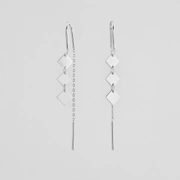 Серебряные серьги Minimal 261725 Серебряные серьги Minimal 261725