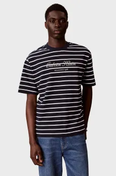 Мужская футболка в полоску CASUAL PIQUE Разноцветный XL Calvin Klein Jeans LV04RF204G
