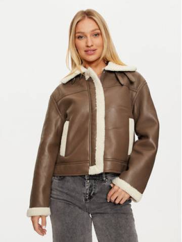 Pieces Куртка зі штучної шкіри Janelle 17141595 Коричневий Regular Fit Pieces Куртка зі штучної шкіри Janelle 17141595 Коричневий Regular Fit