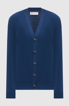 Синий кардиган