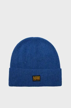 Мужская синяя шапка Geffo Long Beanie Синий ONESIZE G-Star RAW D25511,D784