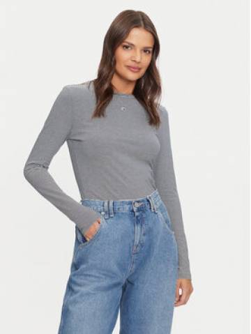 Tommy Jeans Блузка Essential DW0DW19043 Cиній Slim Fit Tommy Jeans Блузка Essential DW0DW19043 Cиній Slim Fit
