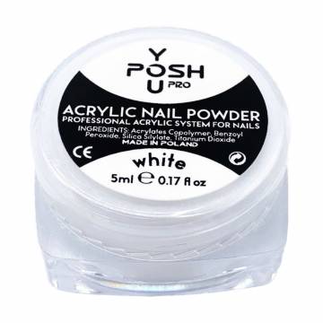 Акриловая пудра для ногтей You Posh Acrylic Nail Powder, White, 5 мл Акриловая пудра для ногтей You Posh Acrylic Nail Powder, White, 5 мл