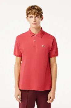 Мужское розовое поло Розовый L Lacoste L1212ZV9