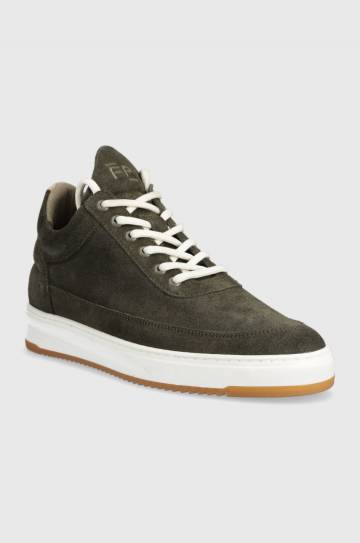 Замшевые кроссовки Filling Pieces цвет зелёный 25122791926-brownish Замшевые кроссовки Filling Pieces цвет зелёный 25122791926-brownish