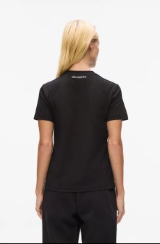 Хлопковая футболка Karl Lagerfeld IKON