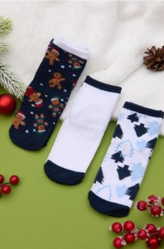 Шкарпетки, 3 пари - різнобарвний