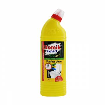 Гель для туалета Domik Expert WC Gel Perfect Clean Зеленое яблоко, 1 л Гель для туалета Domik Expert WC Gel Perfect Clean Зеленое яблоко, 1 л