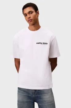 Мужская белая футболка Белый L Calvin Klein Jeans LV04RC829G