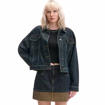 Cropp - Джинсова куртка - темно-синій Cropp - Джинсова куртка - темно-синій