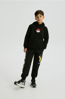 Reserved - Трикотажні штани Pokémon - чорний - 163FI-99X