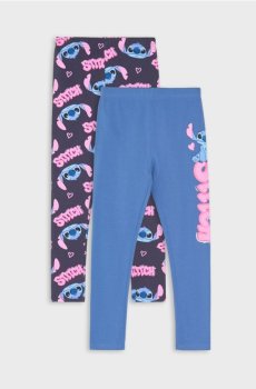 Набір з 2 бавовняних легінсів Lilo & Stitch - різнобарвний