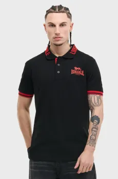 Мужское черное поло BYERMOOR Черный L Lonsdale 117882