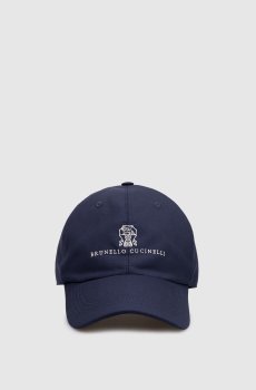 Синяя кепка из шерсти