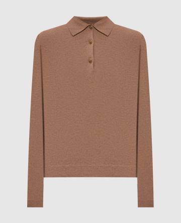 Коричневое поло из кашемира