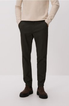 Reserved - Бавовняні штани чінос слім - зелений - 491GC-87P