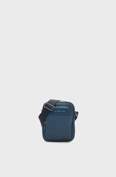 Мужская синяя сумка с узором FLAG MONOGRAM MINI Синий ONESIZE Tommy Hilfiger AM0AM14138