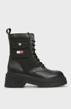 Женские черные ботинки TJW CHUNKY COMBAT BOOT Черный 39 Tommy Jeans EN0EN02636