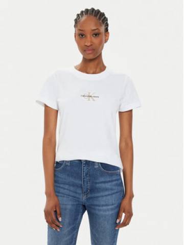 Calvin Klein Jeans Футболка Monologo J20J223563 Білий Slim Fit Calvin Klein Jeans Футболка Monologo J20J223563 Білий Slim Fit