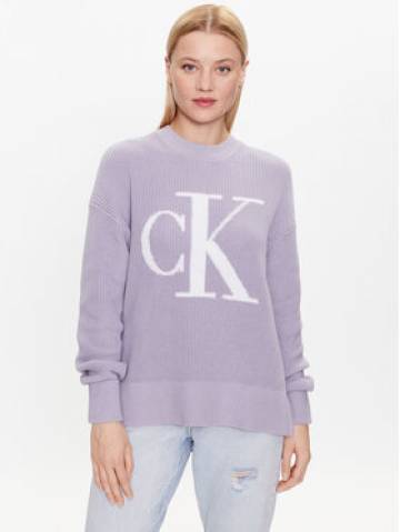 Calvin Klein Jeans Светр J20J221347 Фіолетовий Regular Fit Calvin Klein Jeans Светр J20J221347 Фіолетовий Regular Fit