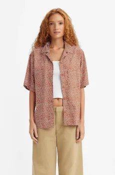 Женская терракотовая рубашка с узором Коричневый XXS Levi’s® A4576;0002