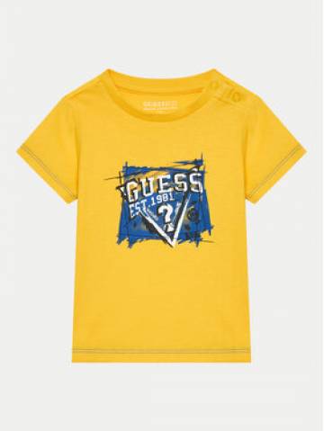 Guess Футболка N4YI00 K8HM4 Жовтий Regular Fit Guess Футболка N4YI00 K8HM4 Жовтий Regular Fit