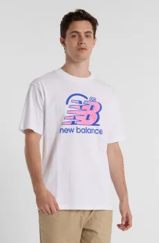 Мужская белая футболка X Face Oka Smile Белый M New Balance MT51968WT