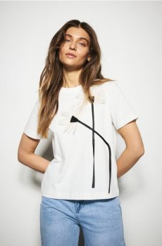 Reserved - Футболка з аплікацією - білий - 274HT-00X